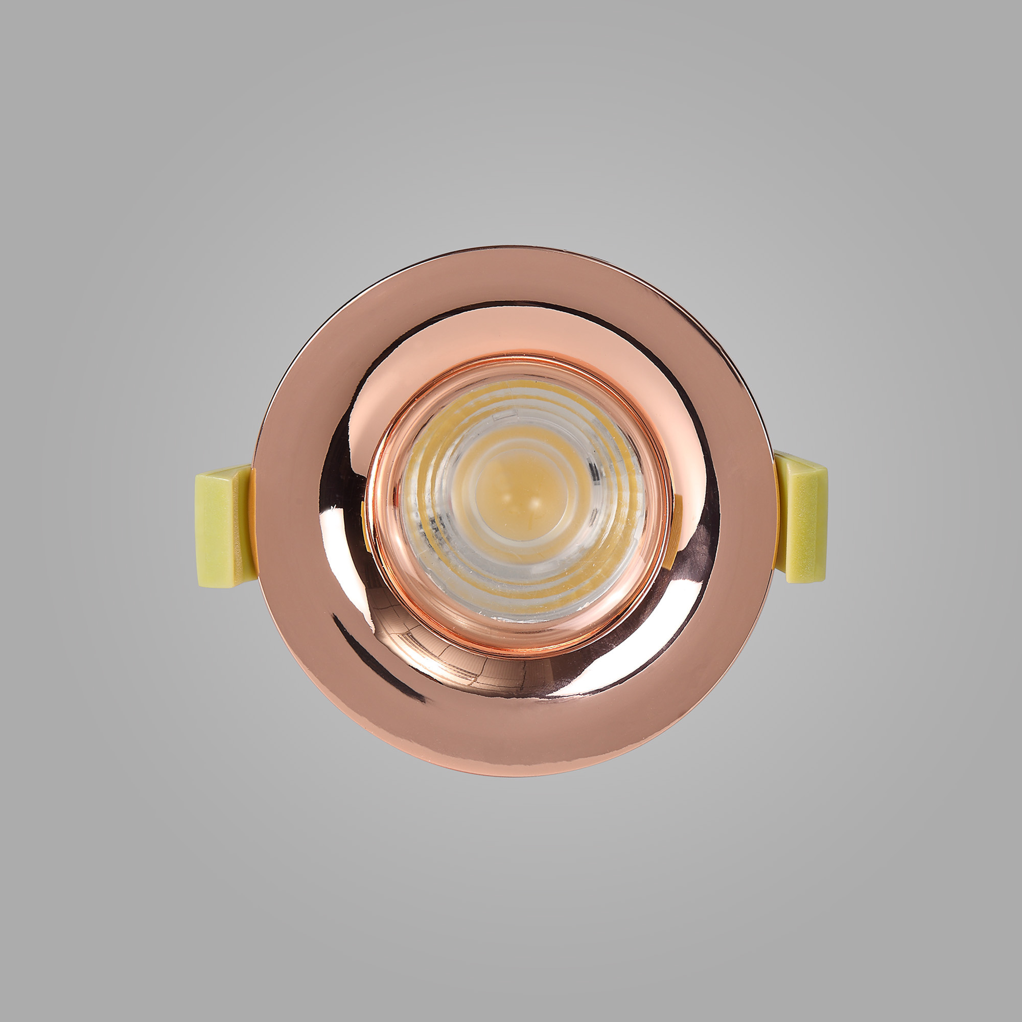 Bruve 10 Tridonic Powered 10W 3000K 780lm 12° CRI>90 LED Engine Rose Gold Fixed Round Recessed Downlight, Inner Glass cover, IP65 DM200811  Dlux Bruve 10 IP65